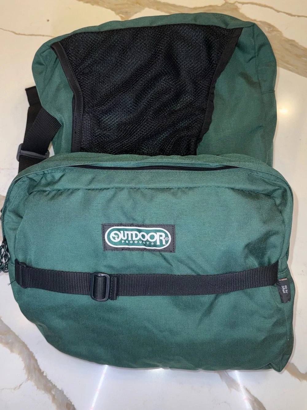 Outdoor Products Cordura Dog Hiking Backpack Saddle Bags XL Green